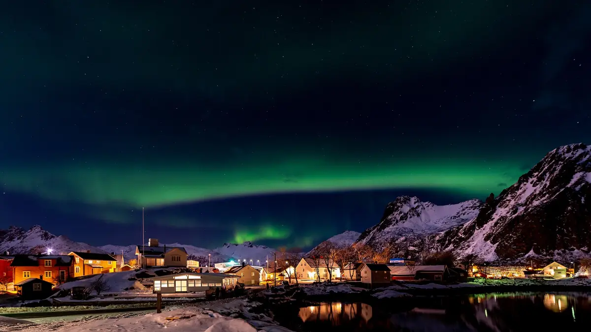 Northern lights over Svolvær