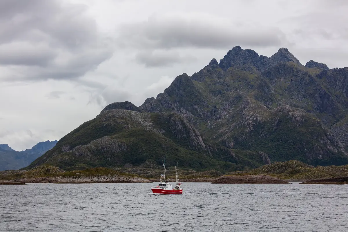 A fishing boat off Svolvær
